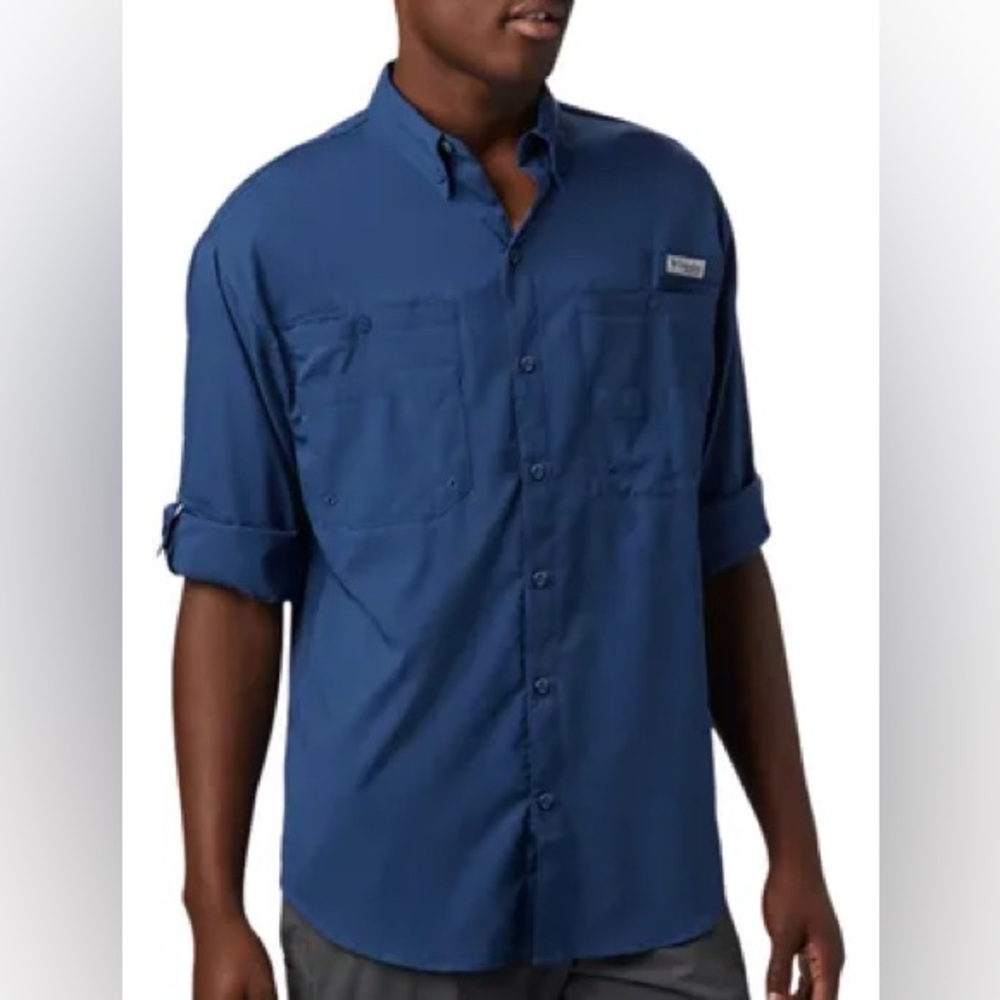 Columbia Blue Button Up Shirt